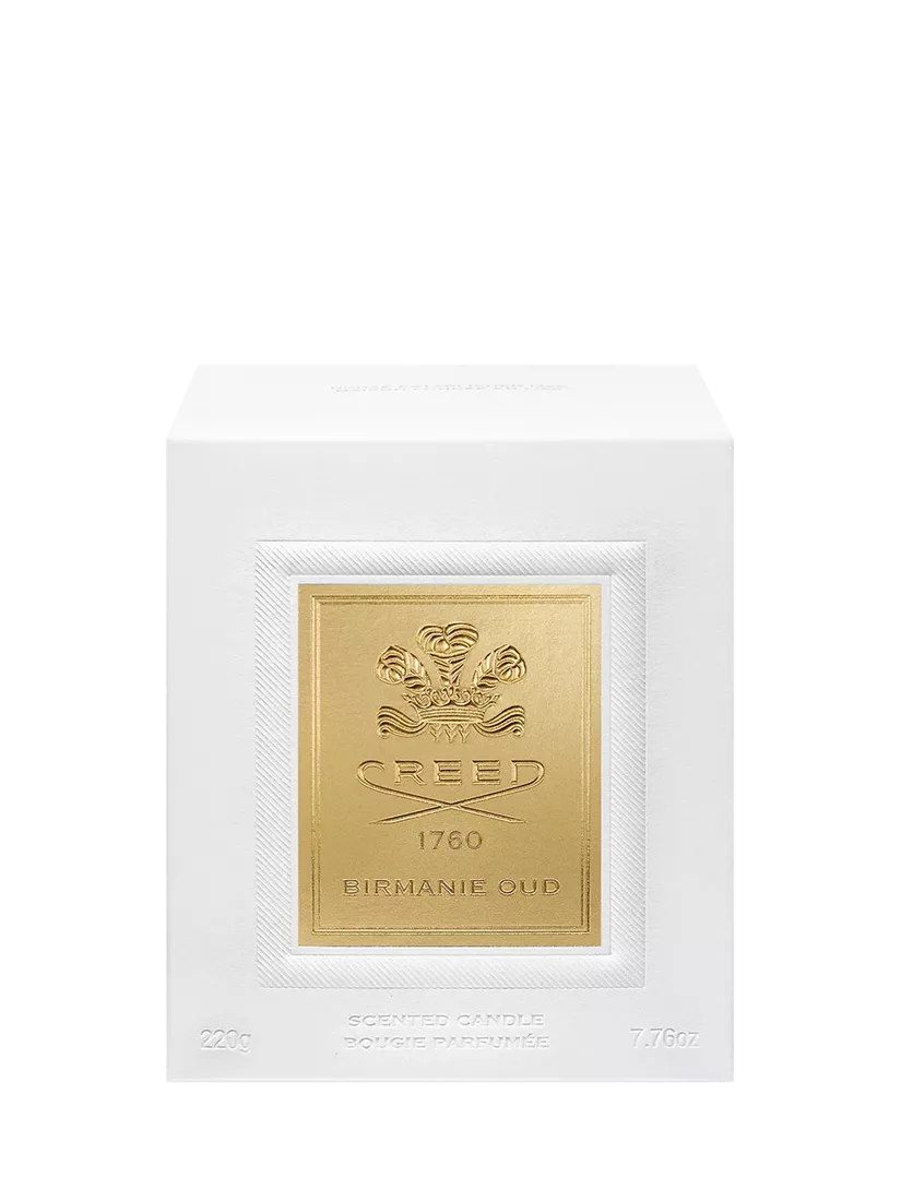 Creed Birmanie Oud scented candle in porcelain vessel 220g, UK version