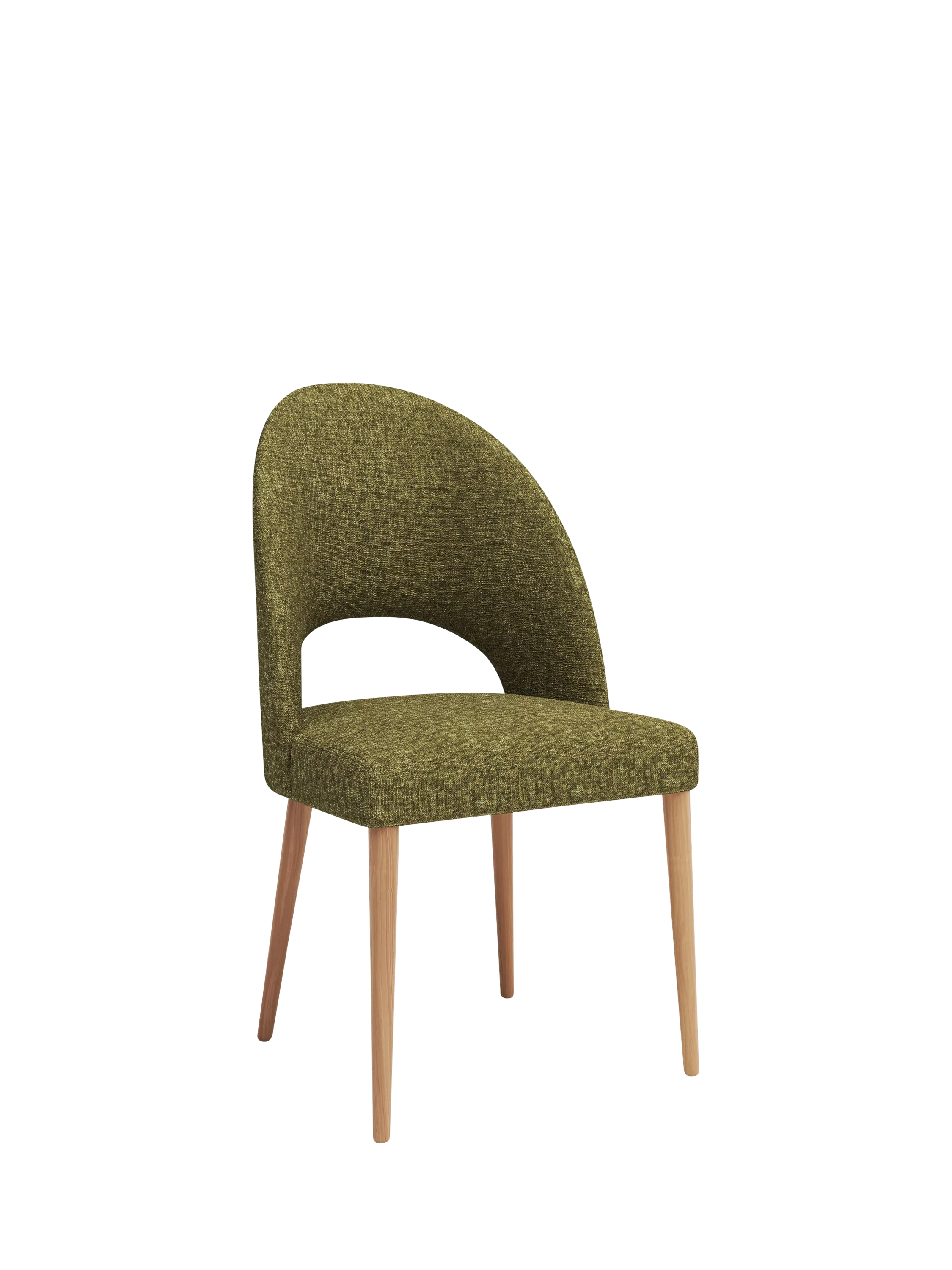 John Lewis dining chair green boucle (British brand)
