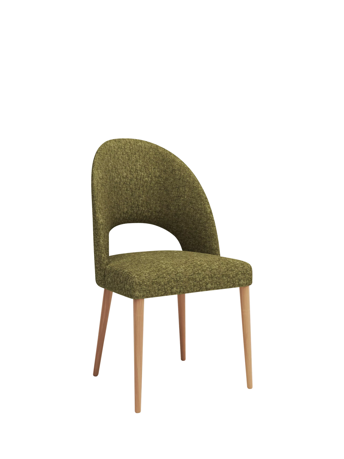 John Lewis dining chair green boucle (British brand)