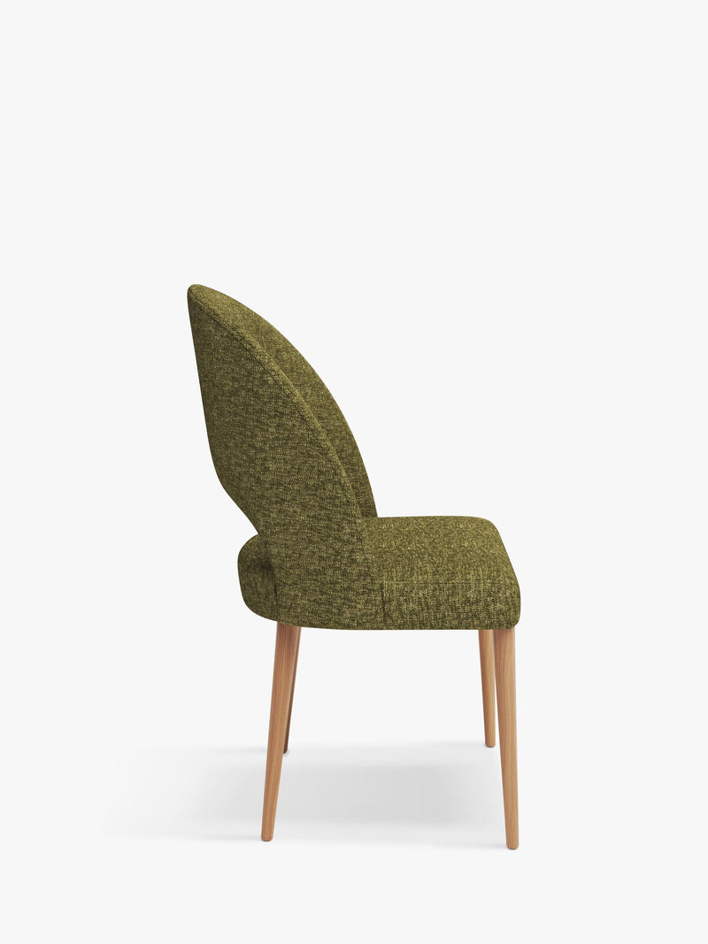 John Lewis dining chair green boucle (British brand)