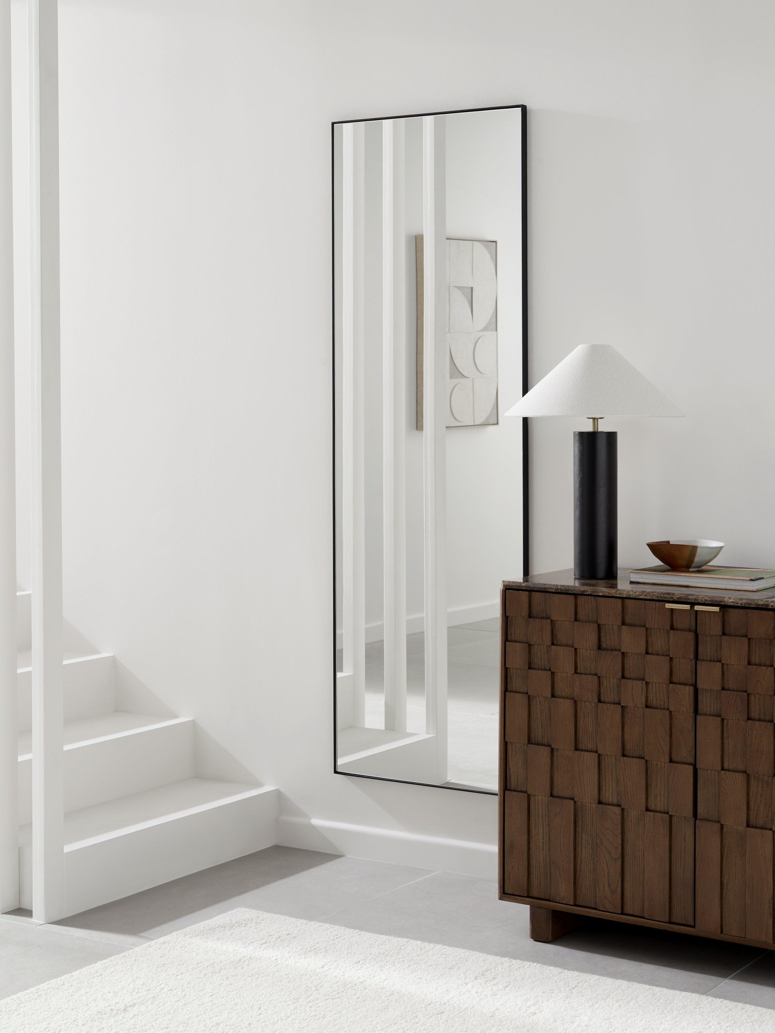 John Lewis Scandi full-length mirror 180x60cm black (British brand)