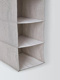 John Lewis polyester hanging shelves 6 compartments mid grey (British brand)