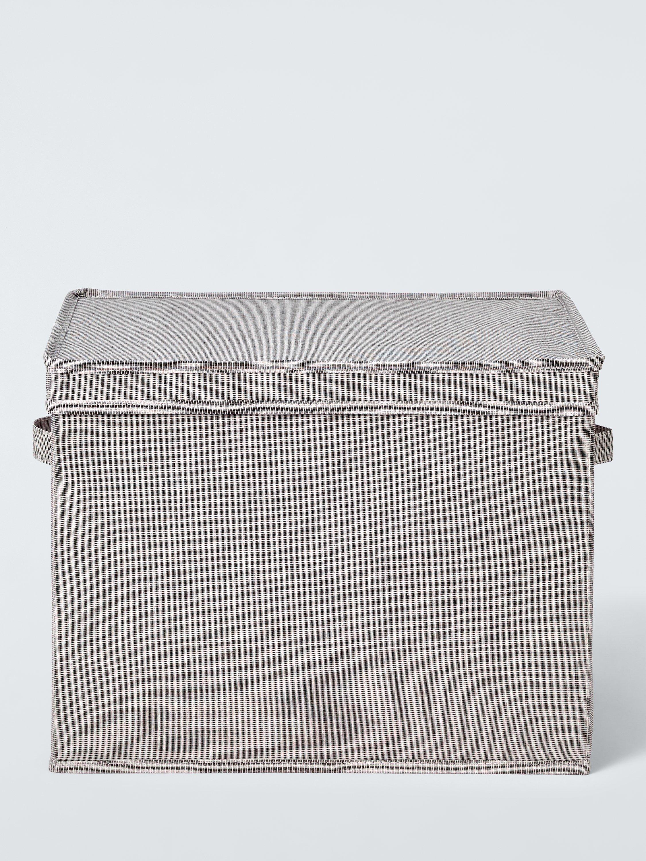 John Lewis collapsible lidded storage box set of 2 grey - British product