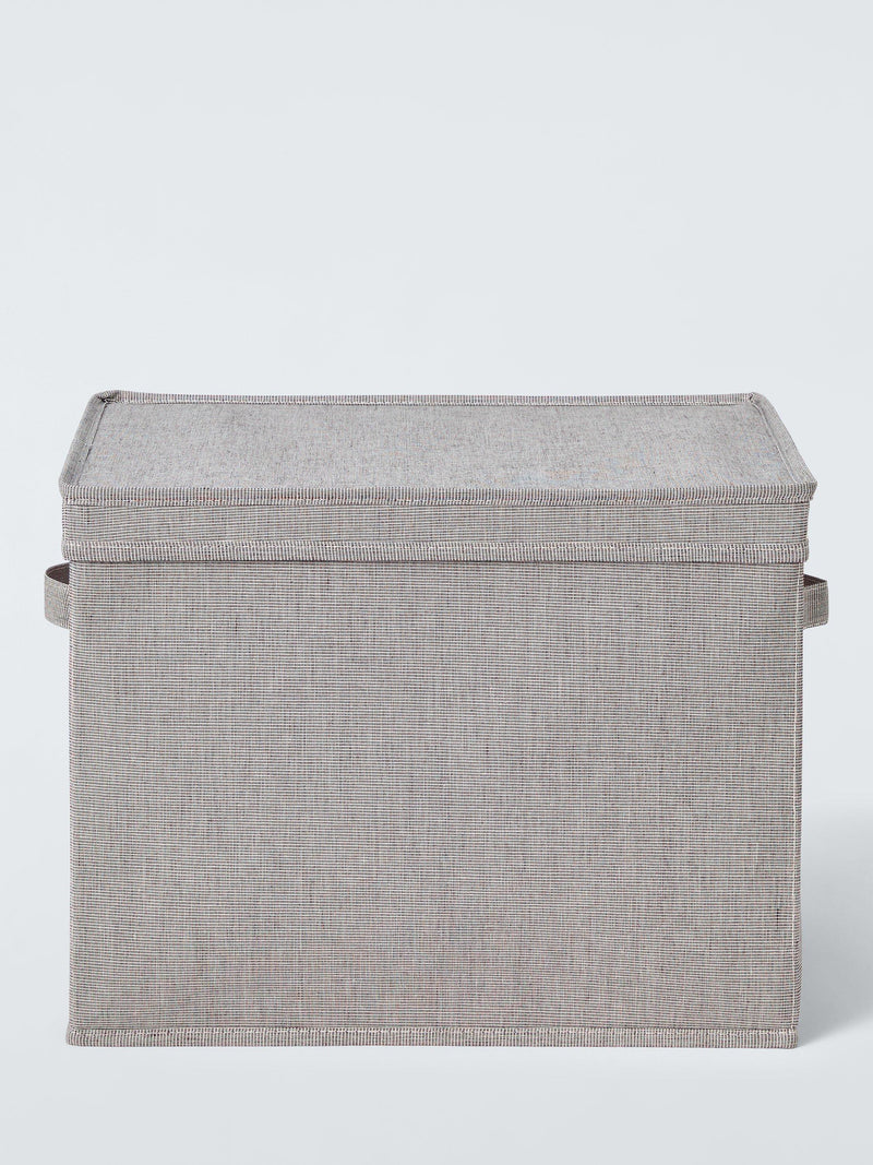 John Lewis collapsible lidded storage box set of 2 grey - British product