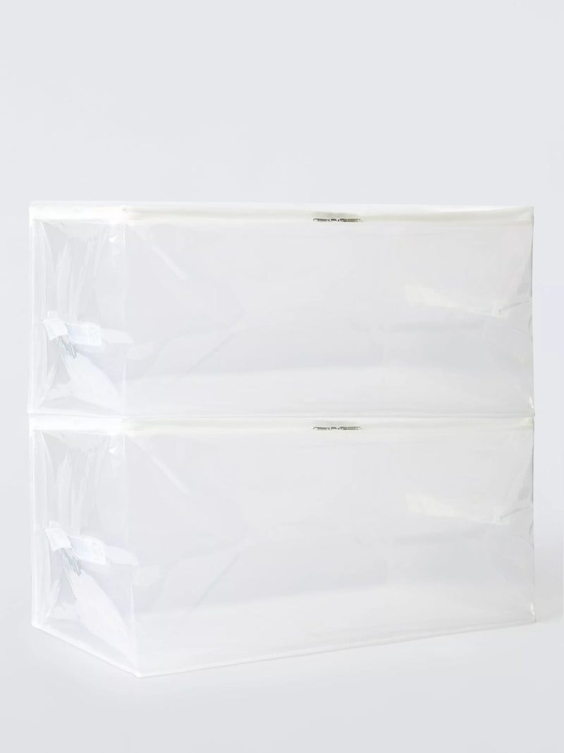 John Lewis large storage bags set of 2 translucent, UK version