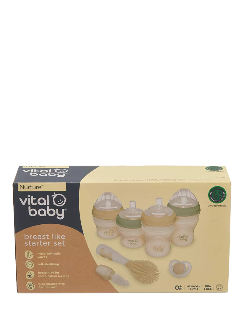 Vital Baby breast-like baby bottle starter set (British brand)