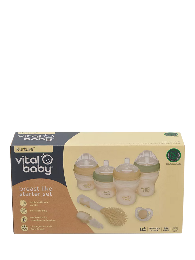 Vital Baby breast-like baby bottle starter set (British brand)