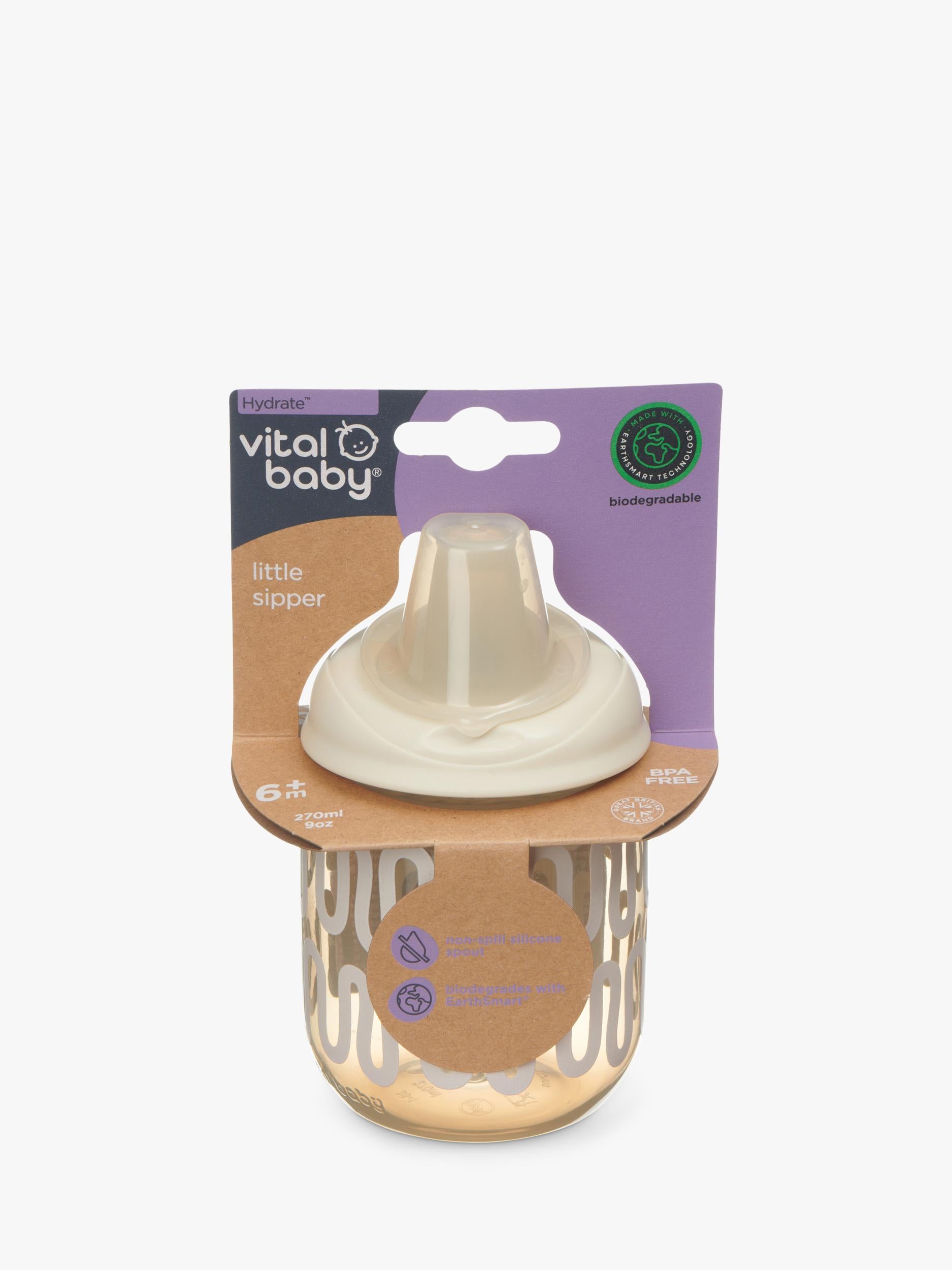 Vital Baby Hydrate Little Sipper Cup 270ml Natural Oat (British brand)