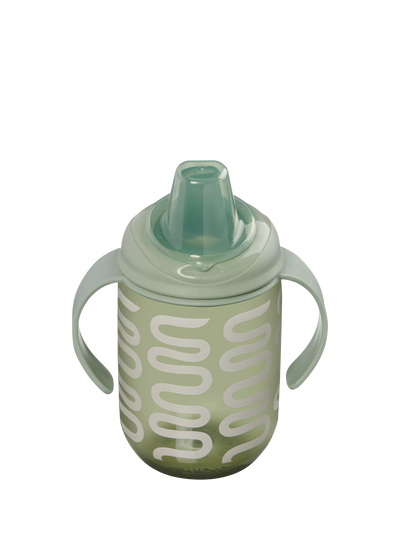 John Lewis Vital Baby Hydrate Easy Sipper Cup Natural Moss Toddler Sipper Cup 350ml- Buy online at McGrocer