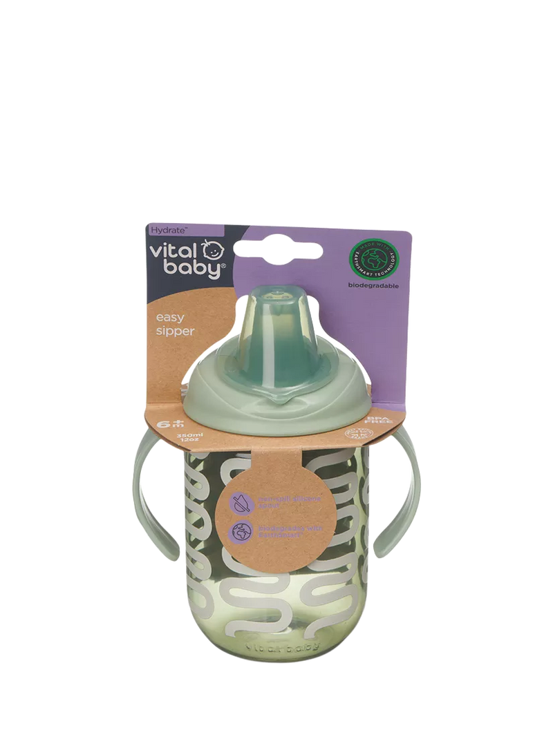 Vital Baby Sipper Cup Natural Moss 350ml (British brand)