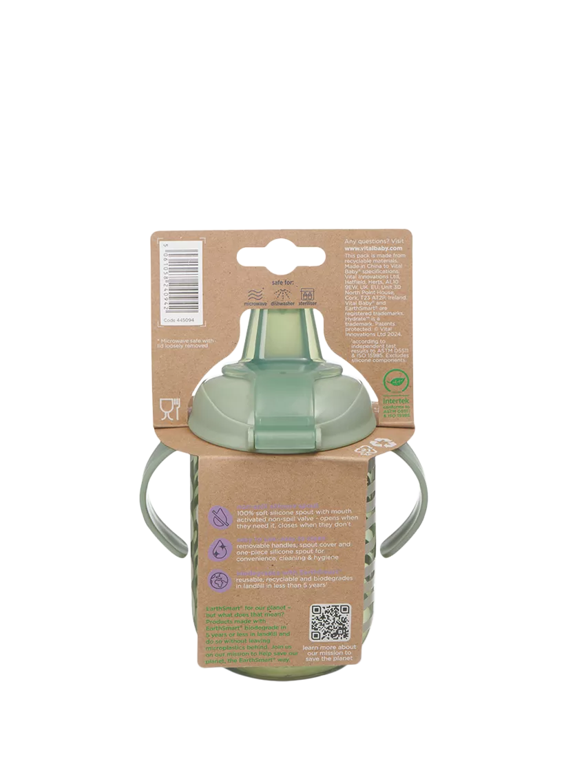 Vital Baby Sipper Cup Natural Moss 350ml (British brand)