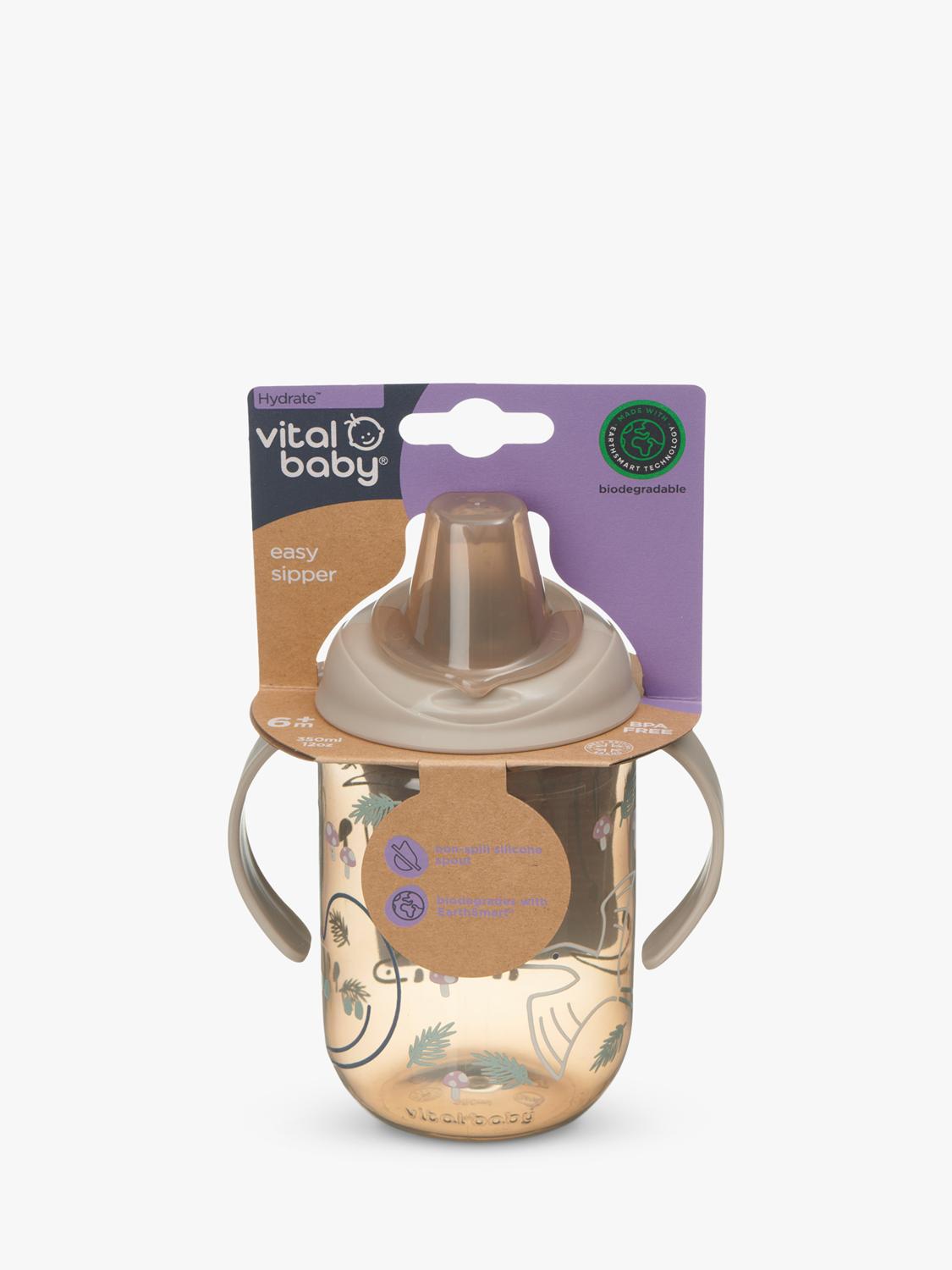 Vital Baby Hydrate Easy Sipper Cup, 350ml, Natural Stone