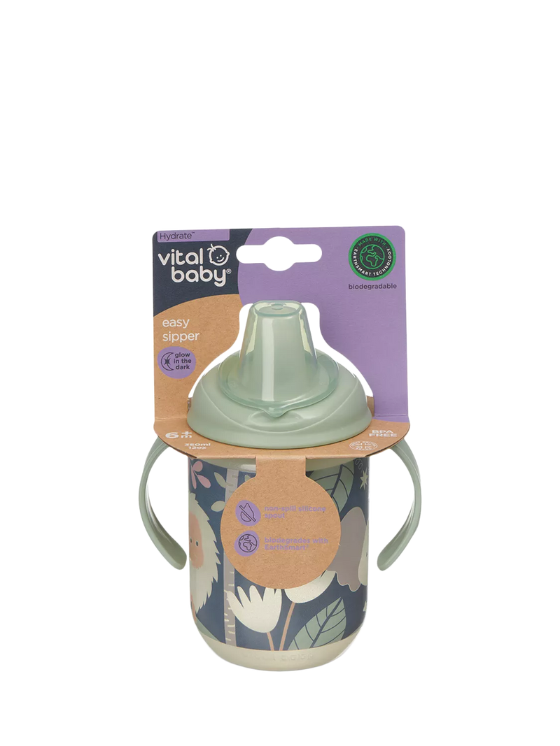 Vital Baby Easy Sipper Cup Jungle Glow 350ml (British brand)