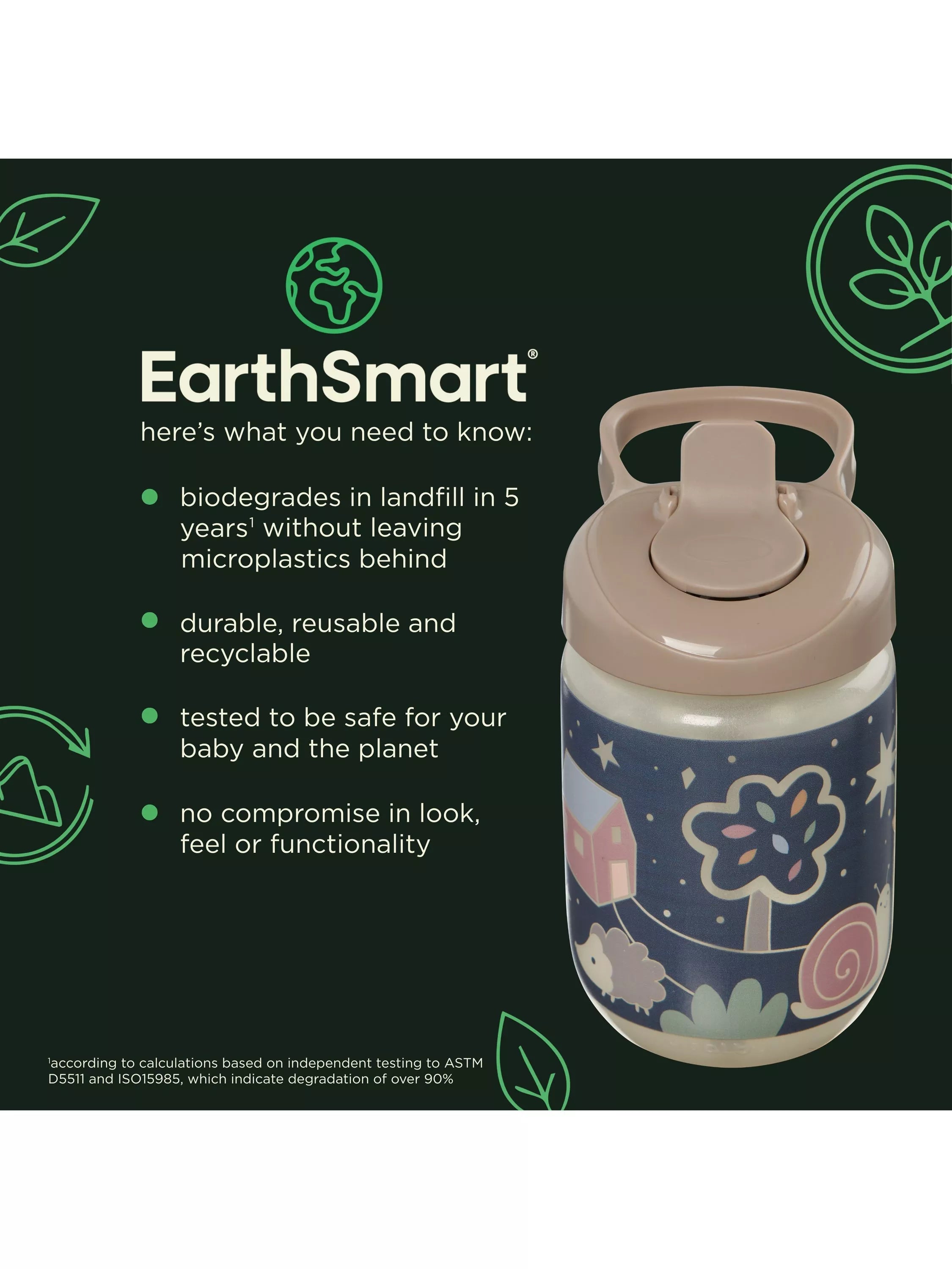 Vital Baby sippy straw cup Woodland Glow 350ml (British brand)