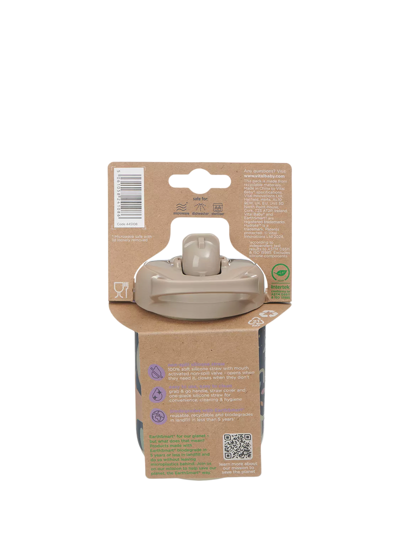 Vital Baby sippy straw cup Woodland Glow 350ml (British brand)