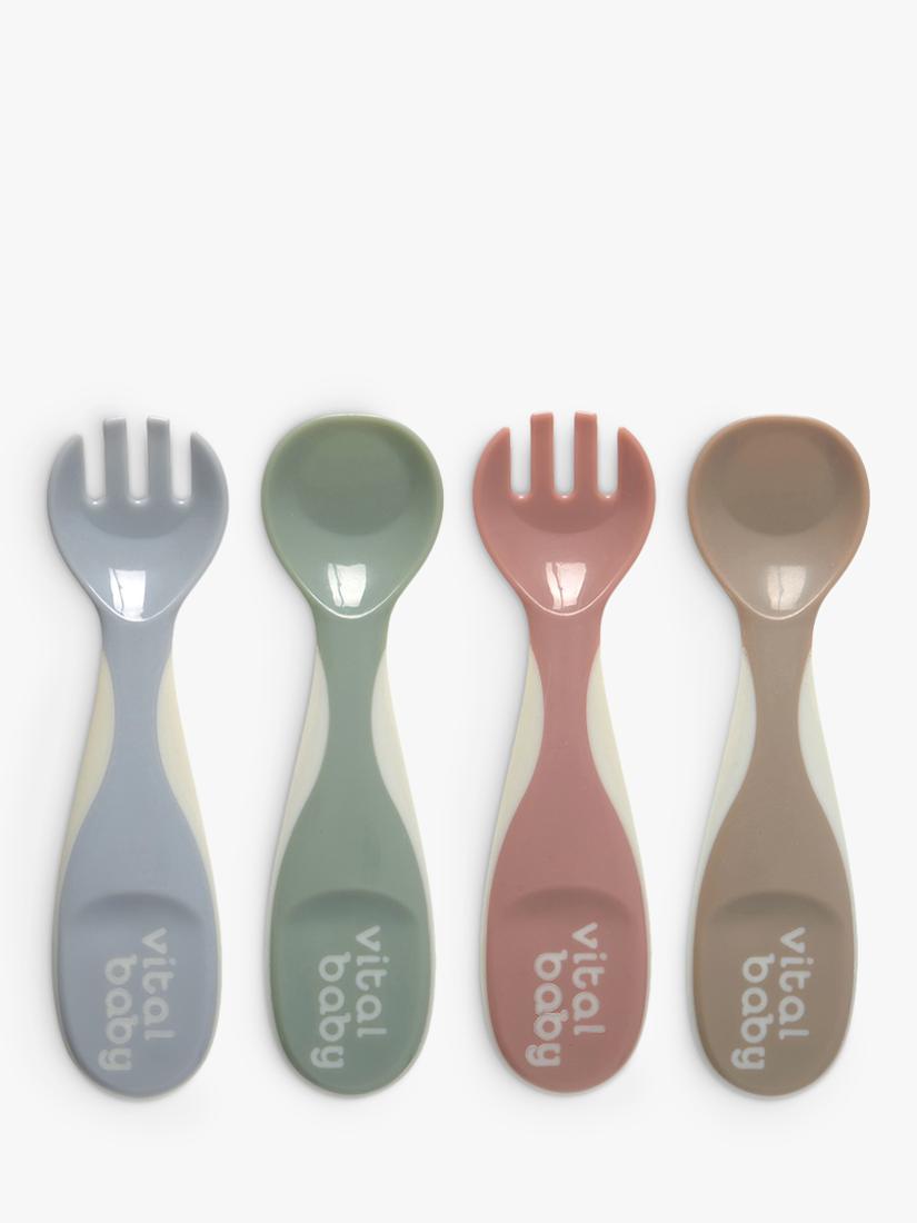 Vital Baby chunky cutlery set for babies, pack of 4 (British brand)