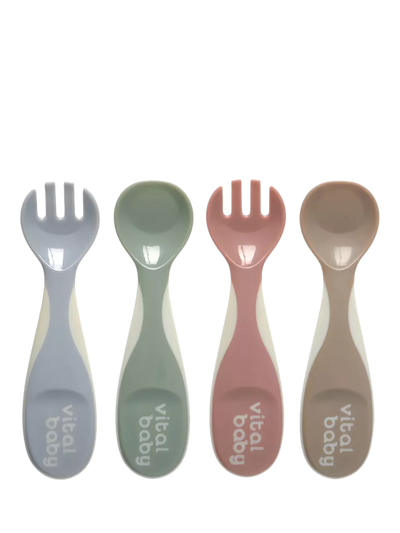 John Lewis Chunky Grip Baby Cutlery Set, Pack of 4- Buy online at McGrocer