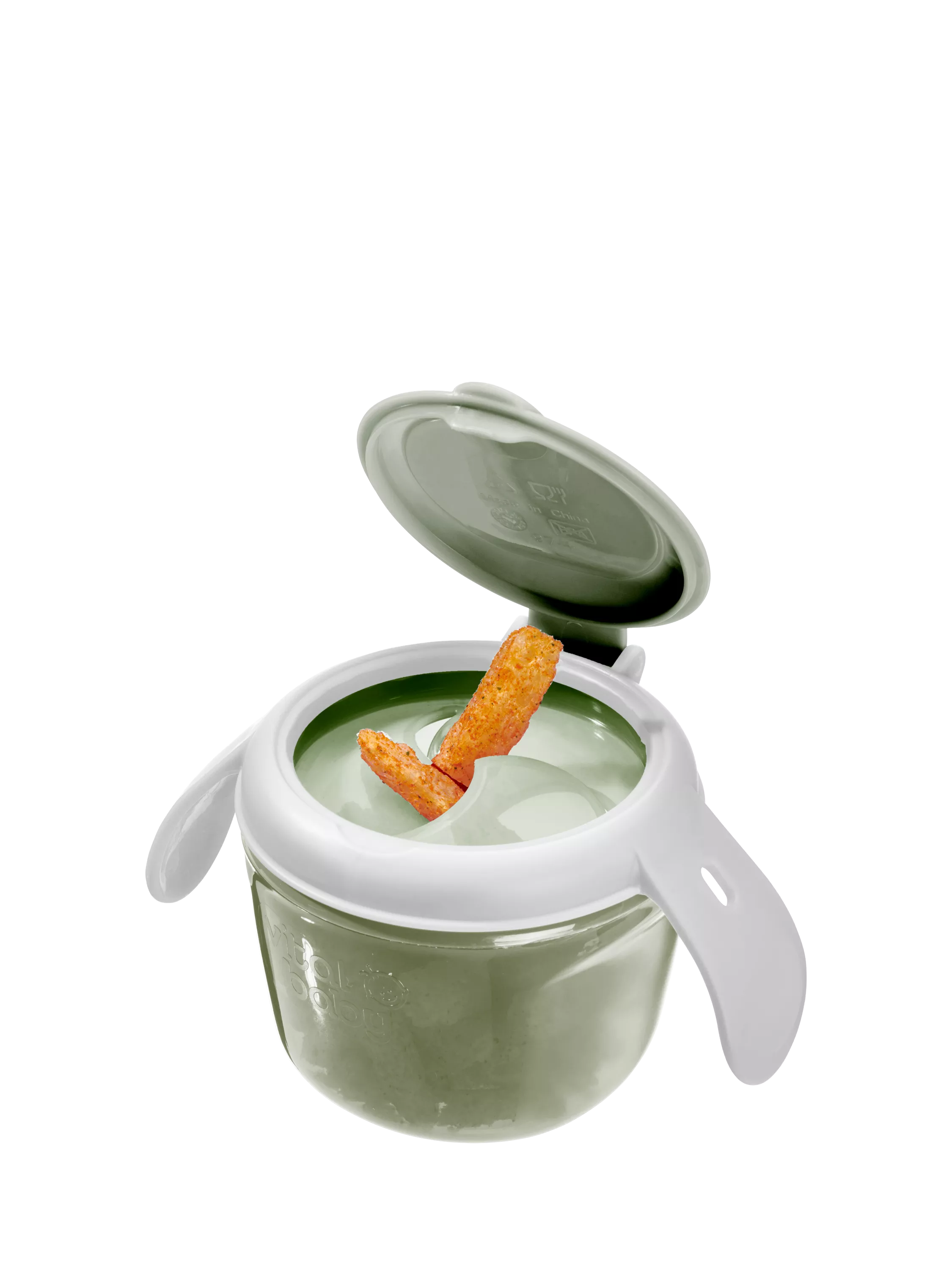 Vital Baby Nourish Snack On The Go container, imported from the UK