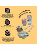 Vital Baby Nourish Start weaning kit with spoons, bowl, pots, bib, and cup (British brand)