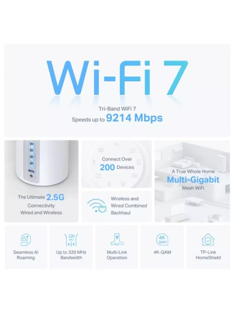 TP-Link Deco BE65 mesh Wi-Fi system 3-pack - British product