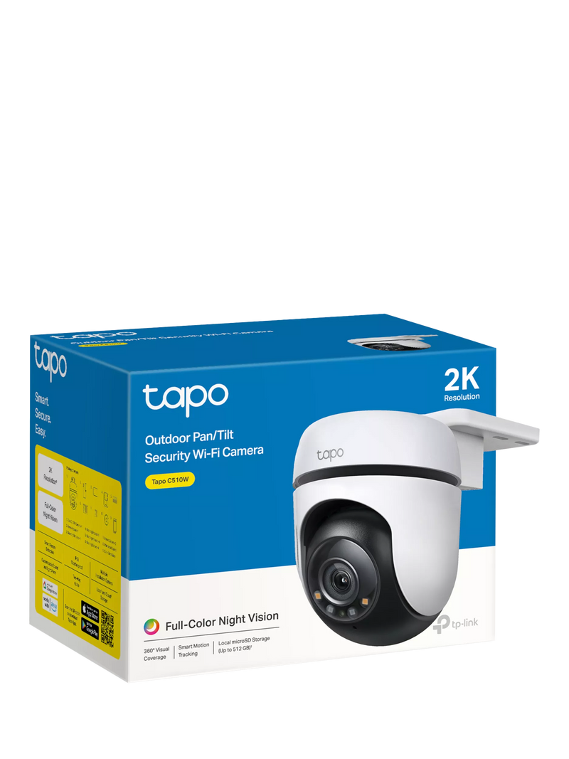 TP-Link Tapo C510W outdoor pan tilt camera white, imported from the UK