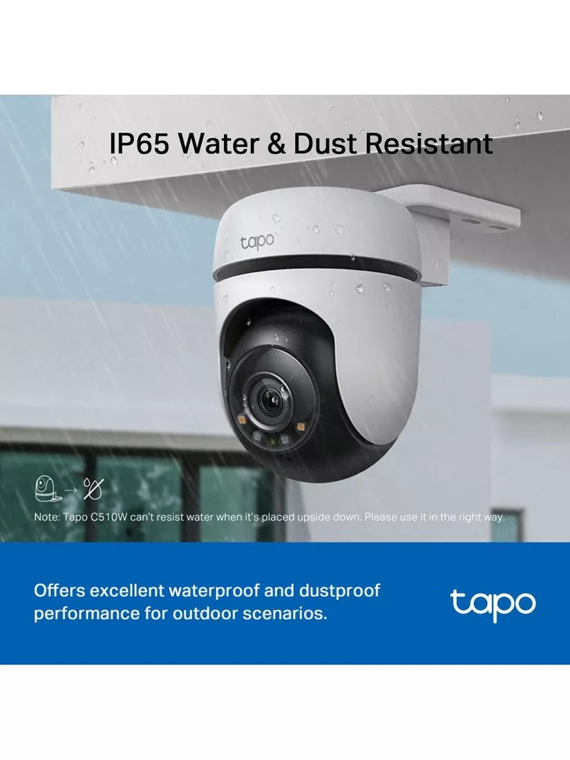 TP-Link Tapo C510W outdoor pan tilt camera white, imported from the UK