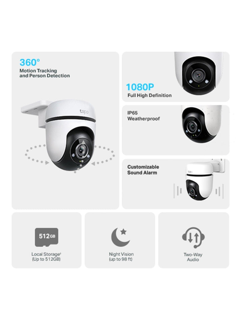 TP-Link Tapo C500 outdoor pan tilt security camera (British brand)