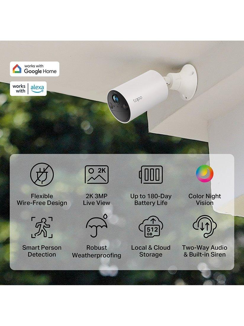 TP-Link Tapo C410 2K battery smart security camera, imported from the UK