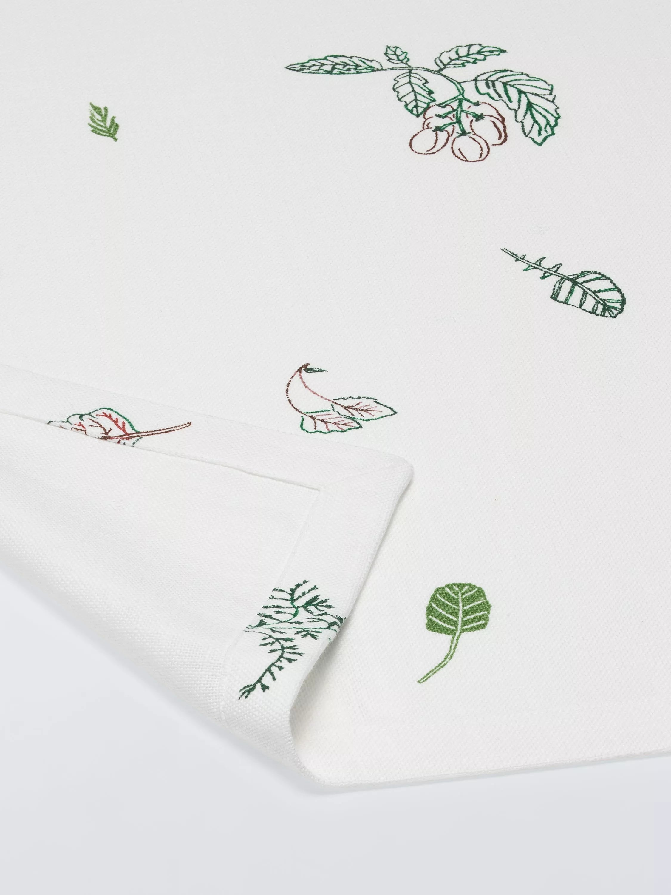 John Lewis X Deliciously Ella cotton tablecloth white 250x160cm, imported from the UK