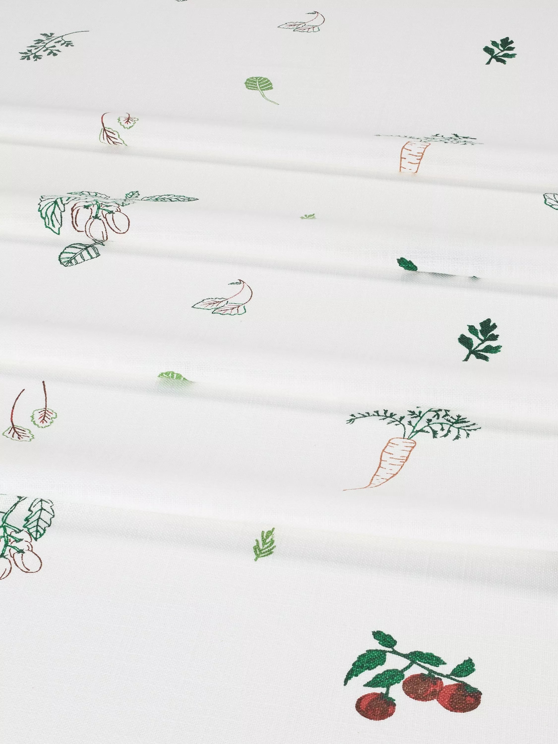 John Lewis X Deliciously Ella cotton tablecloth white 250x160cm, imported from the UK