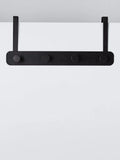 John Lewis Over The Door 4 Hook Hanging Rack, Black