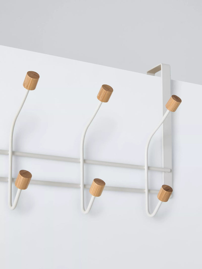 John Lewis white over-door 5 hook set, UK version