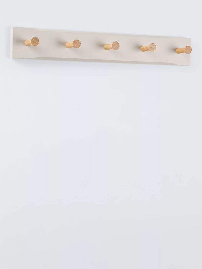John Lewis Shaker 5 Hook Hanging Rack FSC ash wood (British brand)