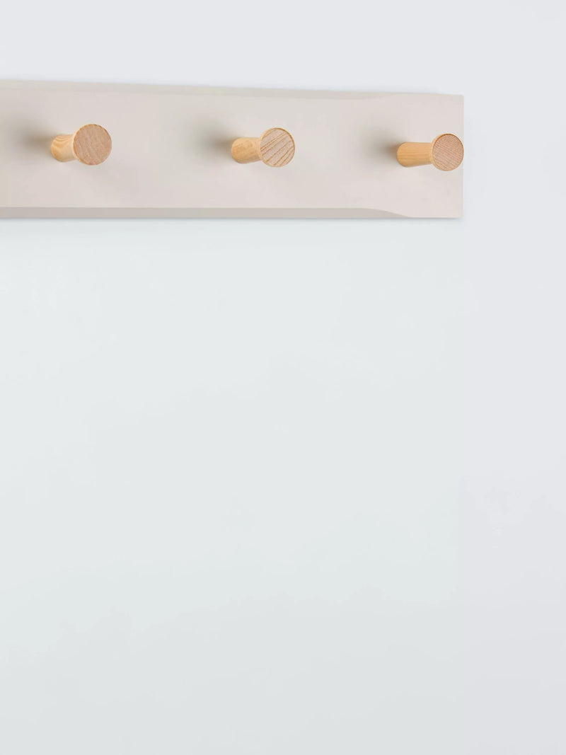 John Lewis Shaker 5 Hook Hanging Rack FSC ash wood (British brand)