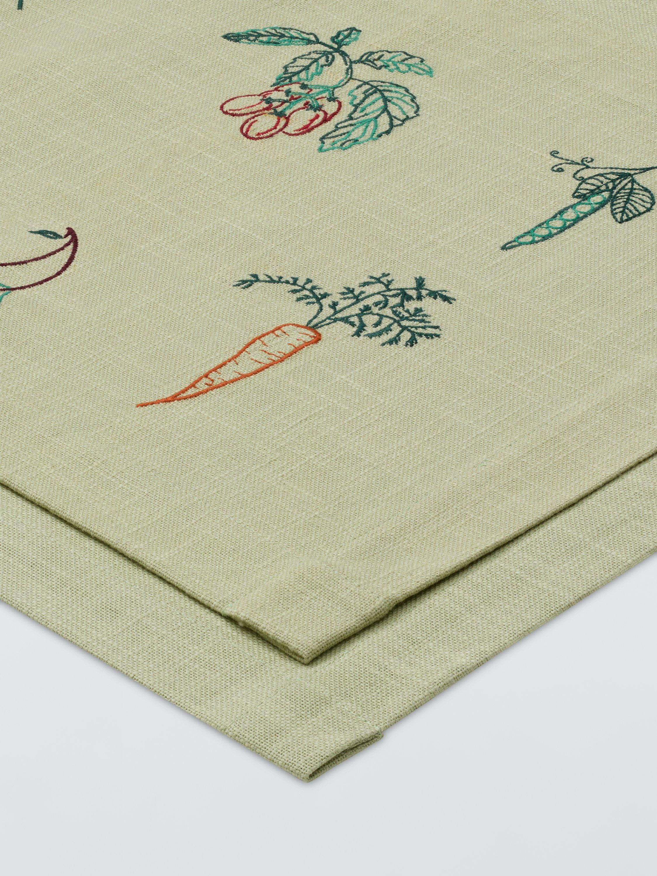 John Lewis x Deliciously Ella cotton placemats green (British brand)