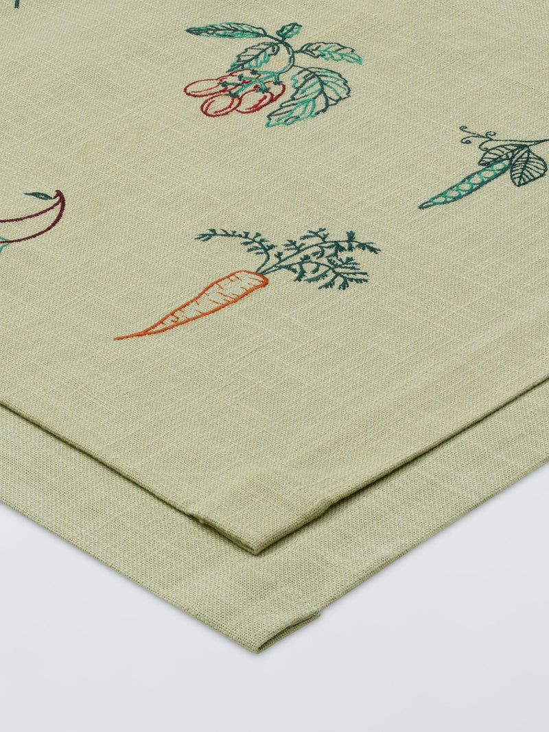 John Lewis x Deliciously Ella cotton placemats green (British brand)