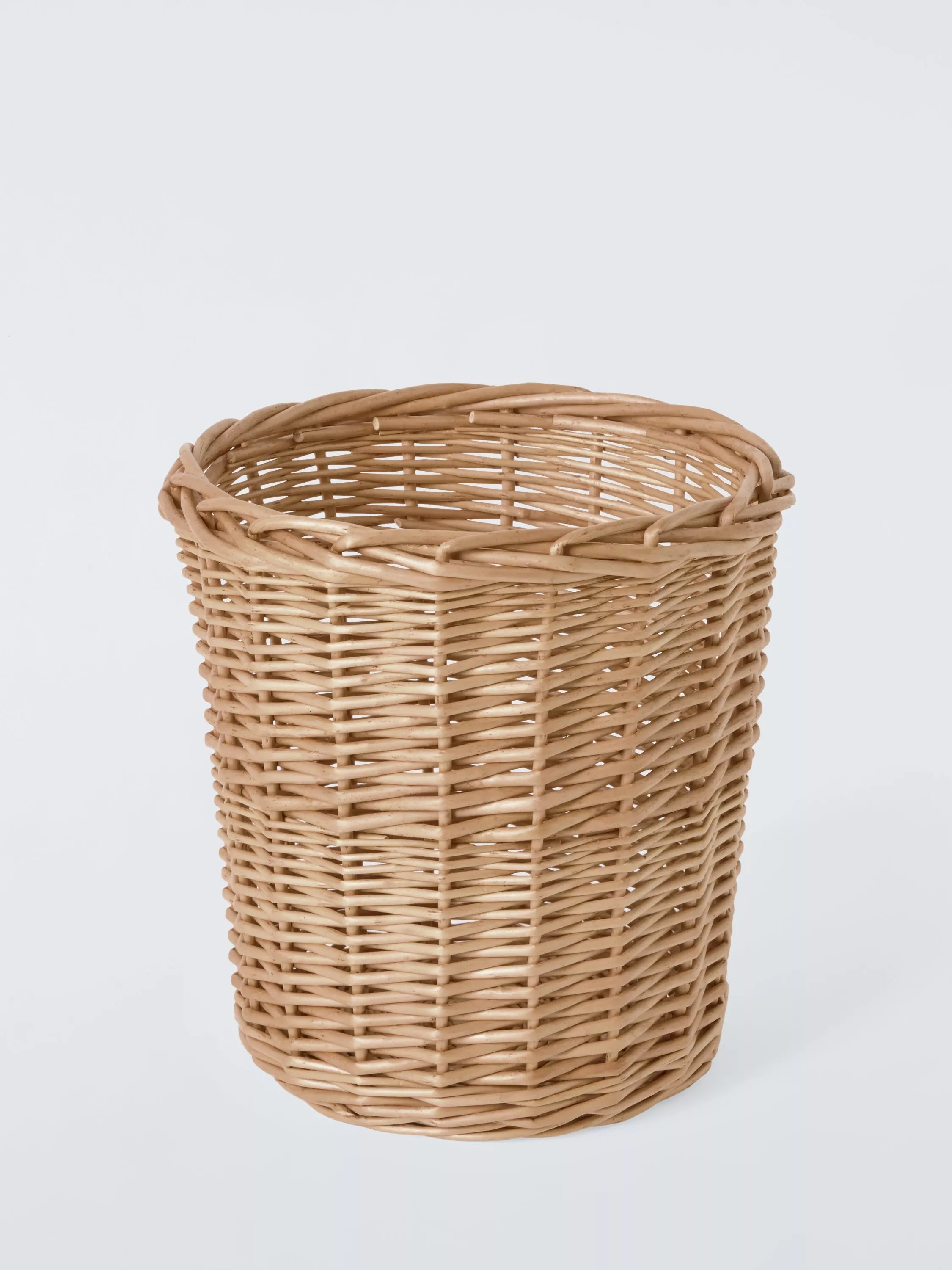 John Lewis willow waste paper bin light natural (British brand)