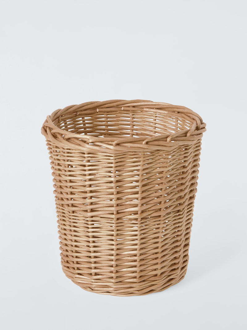 John Lewis willow waste paper bin light natural (British brand)