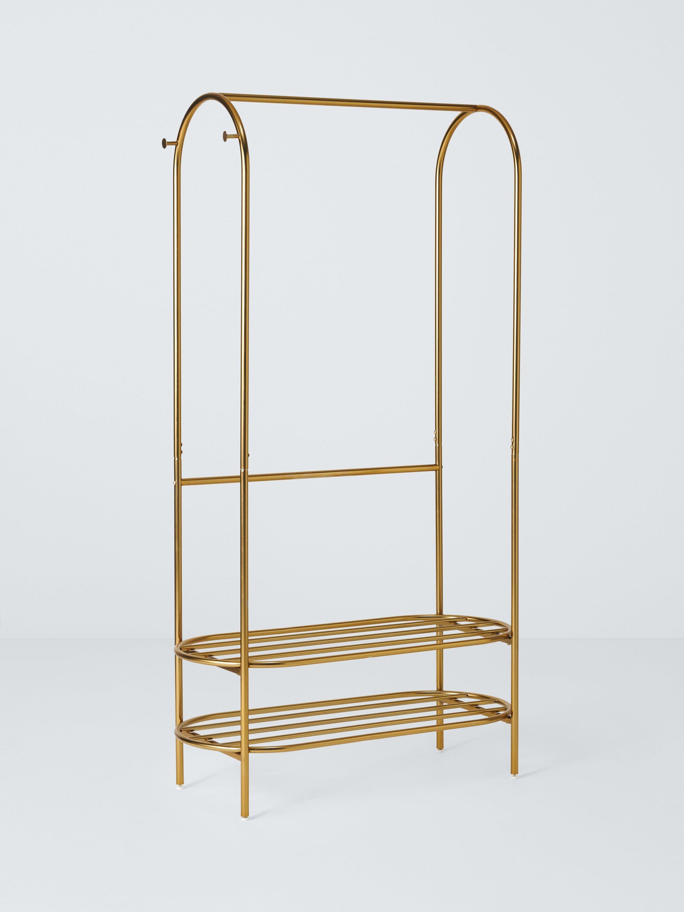 John Lewis gold curved metal clothes rail, UK version