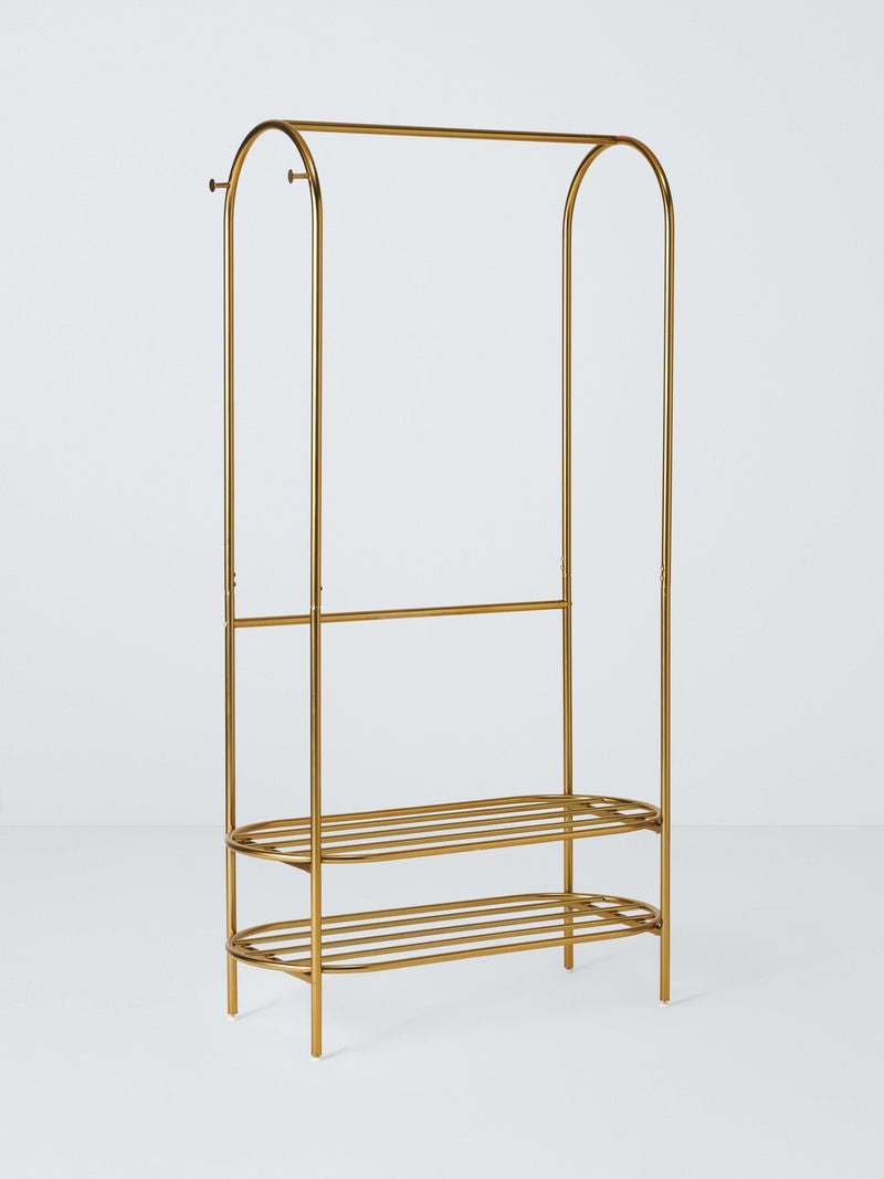 John Lewis gold curved metal clothes rail, UK version