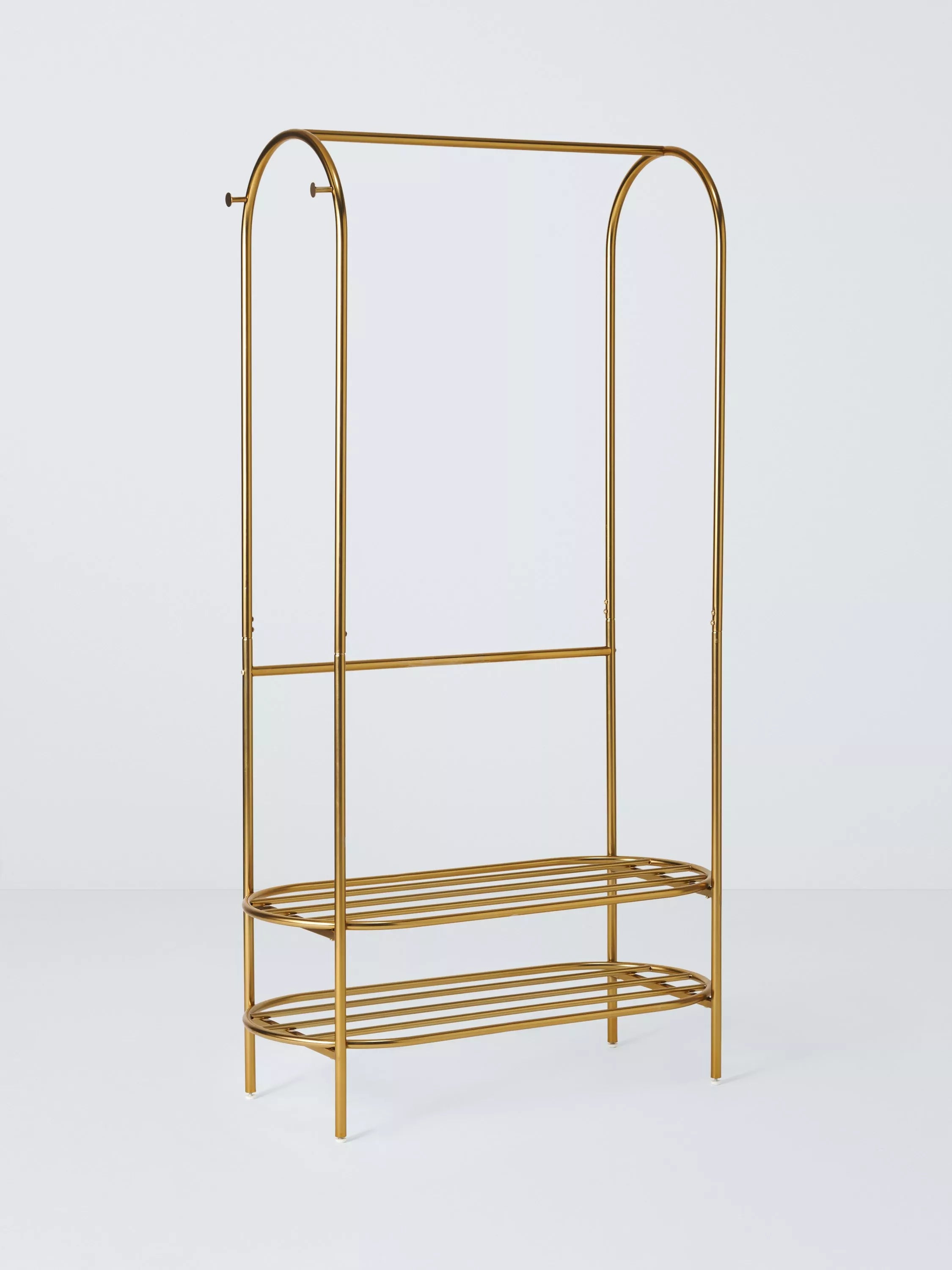 John Lewis gold curved metal clothes rail, UK version