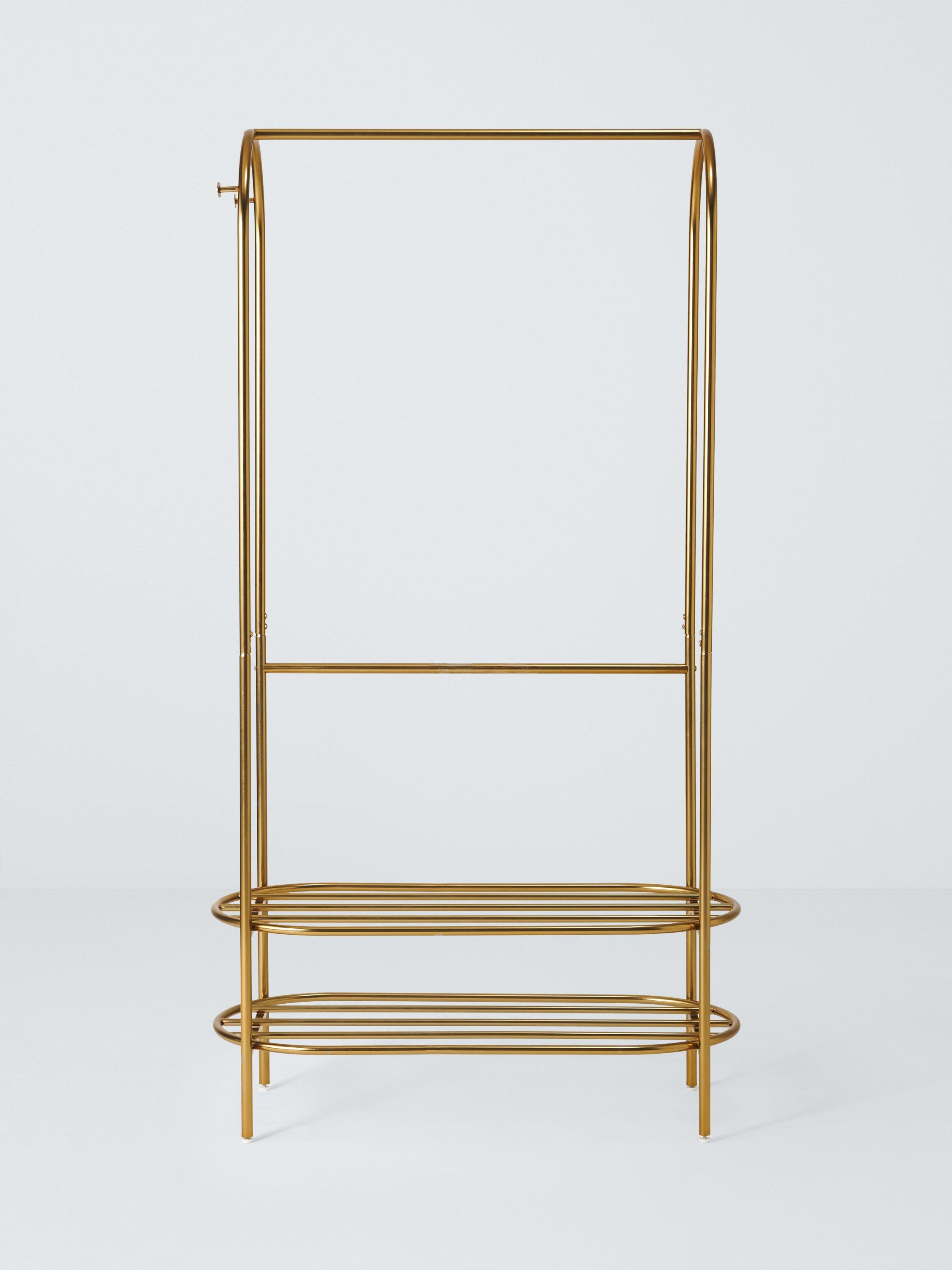 John Lewis gold curved metal clothes rail, UK version
