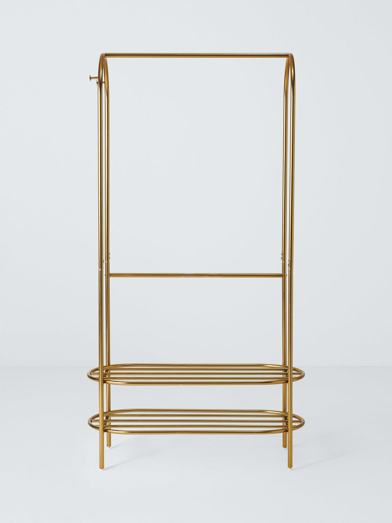 John Lewis gold curved metal clothes rail, UK version