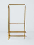 John Lewis gold curved metal clothes rail, UK version