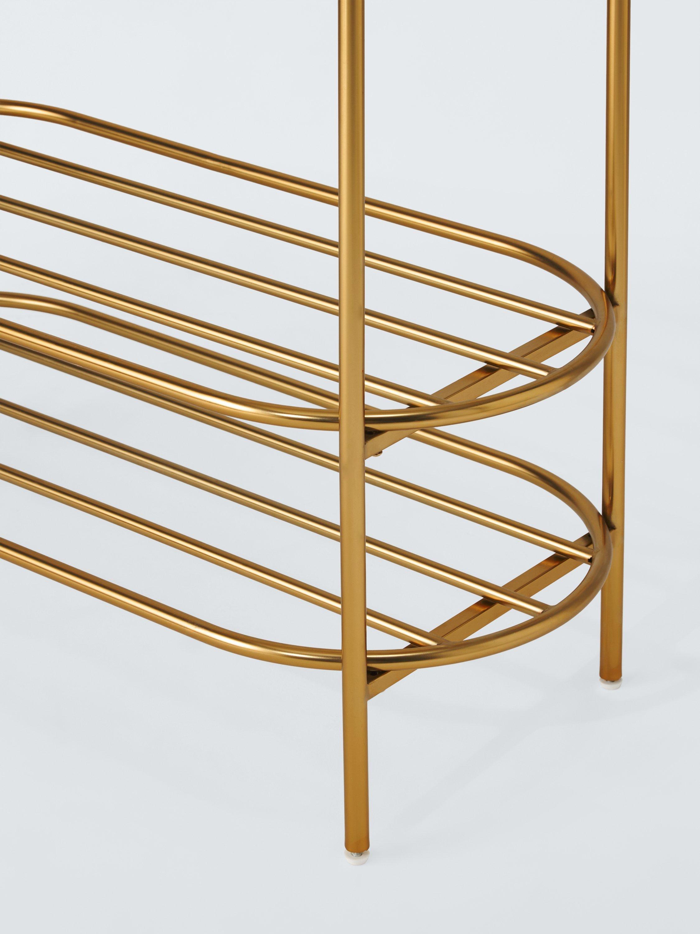 John Lewis gold curved metal clothes rail, UK version
