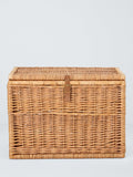 John Lewis large woven willow trunk with leather strap (British brand)