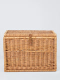 John Lewis large woven willow trunk with leather strap (British brand)