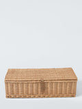John Lewis underbed willow storage basket Natural 75x18x45cm (British brand)