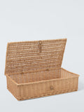 John Lewis underbed willow storage basket Natural 75x18x45cm (British brand)