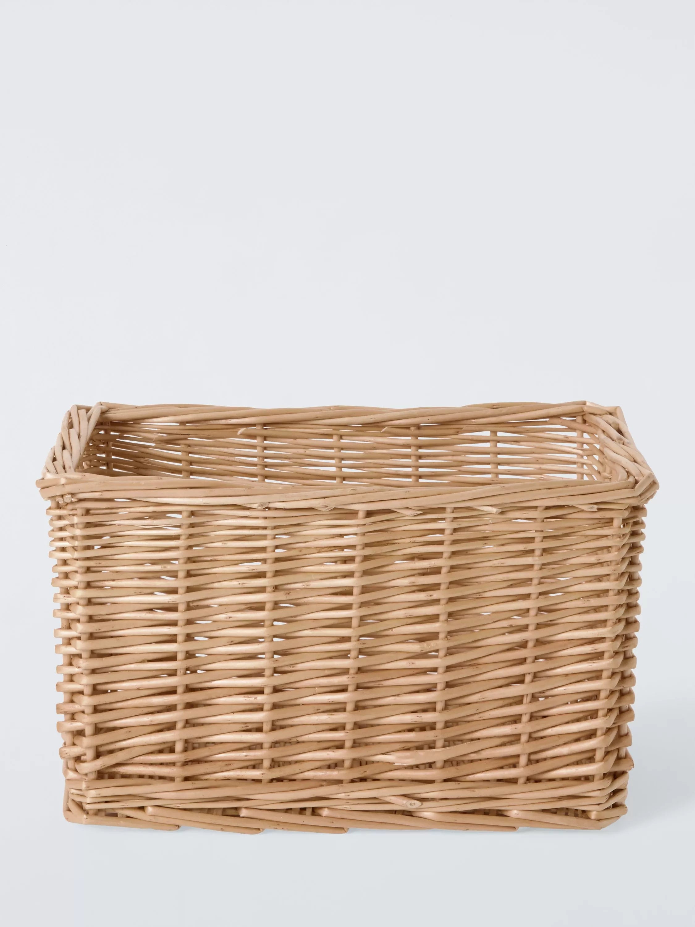 John Lewis woven willow basket light natural small, imported from the UK